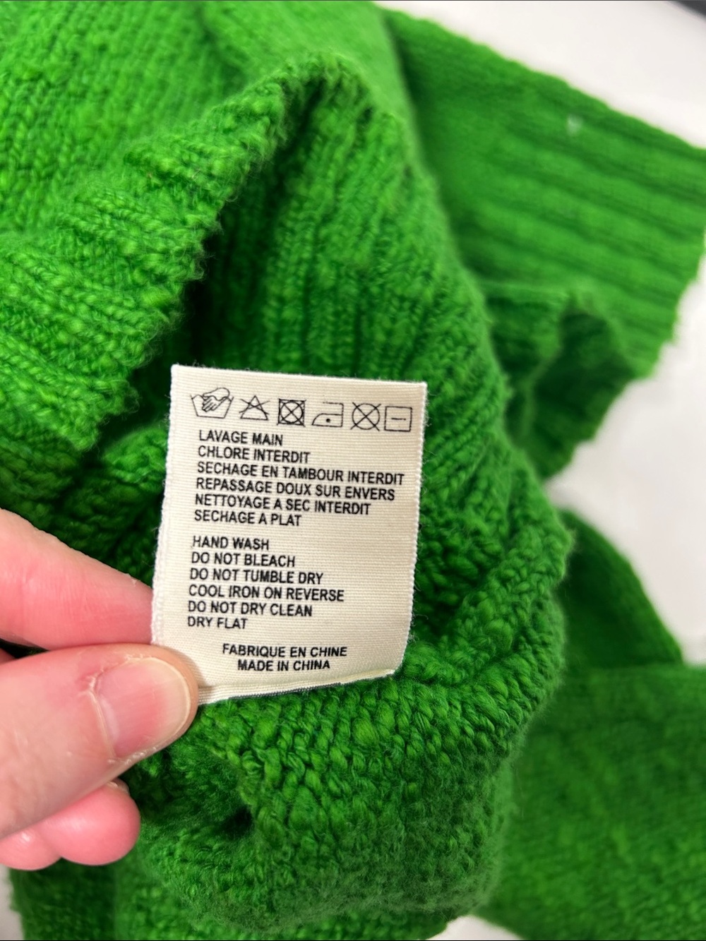 Hartford Green Knit Sweater 100% cotton xxl - Picture 5 of 6
